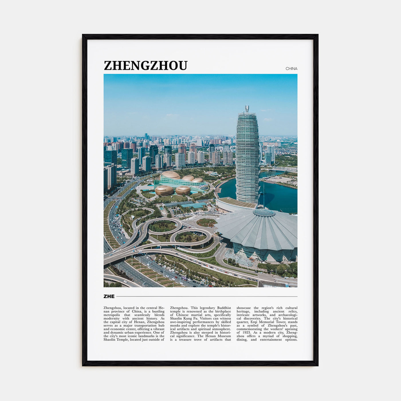 Zhengzhou Travel Color Poster