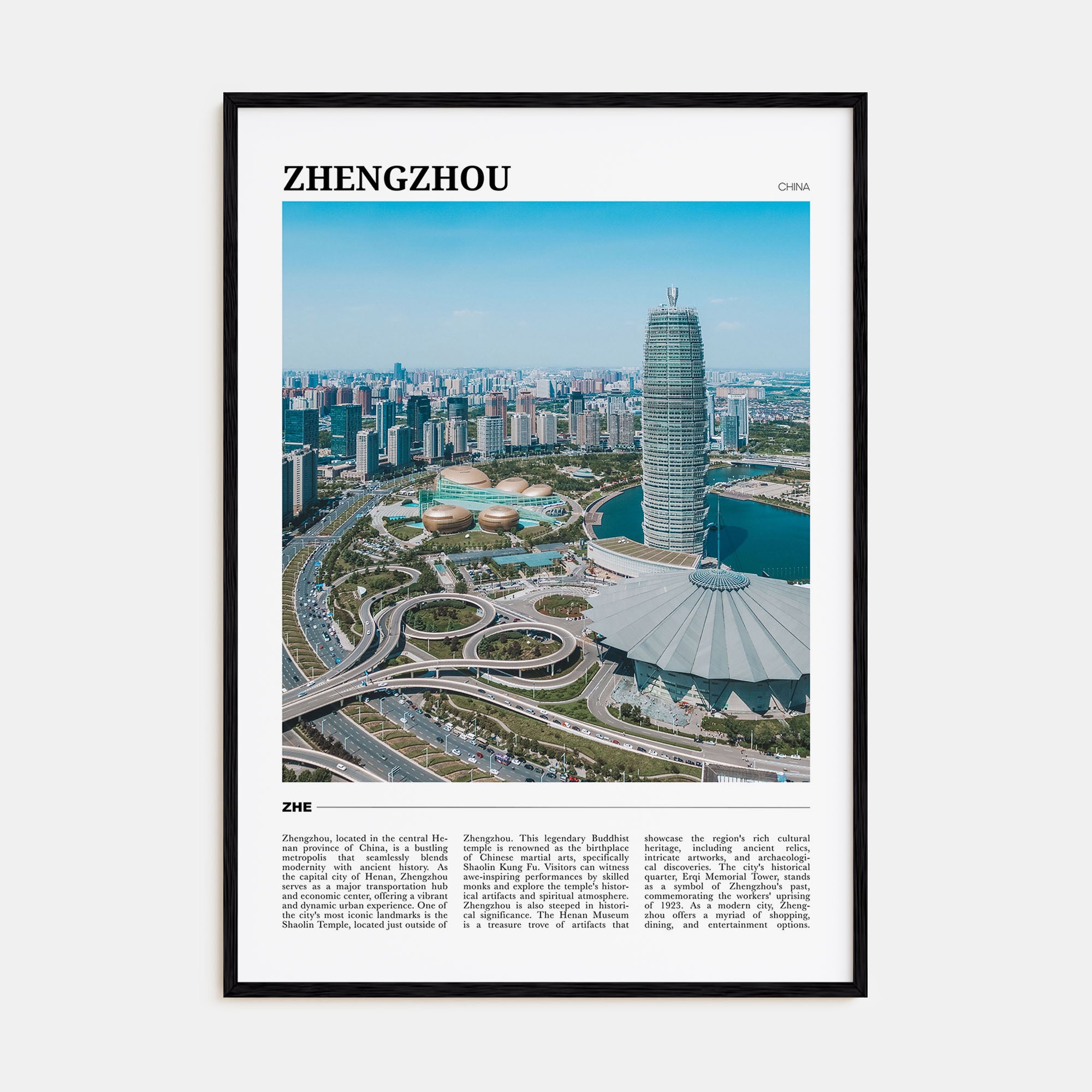 Zhengzhou Travel Color Poster