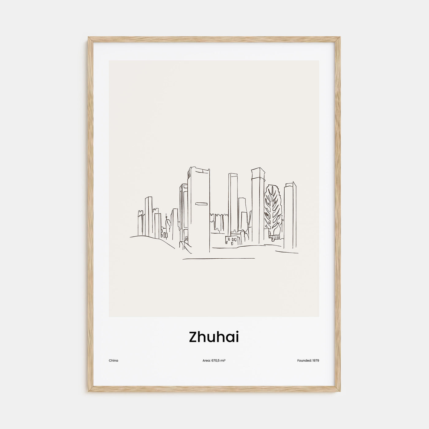 Zhuhai Drawn Poster
