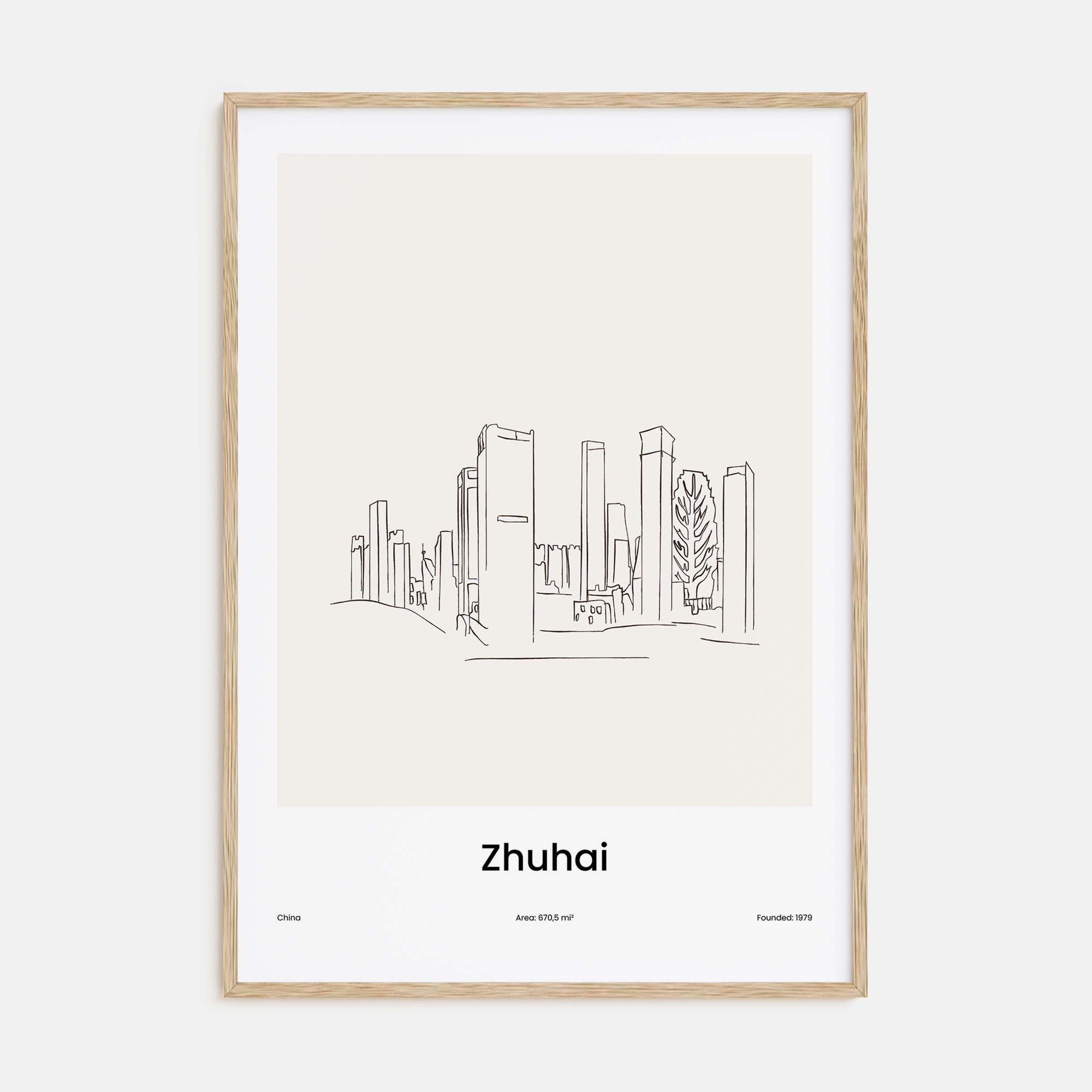 Zhuhai Drawn Poster