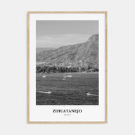 Zihuatanejo Portrait B&W Poster