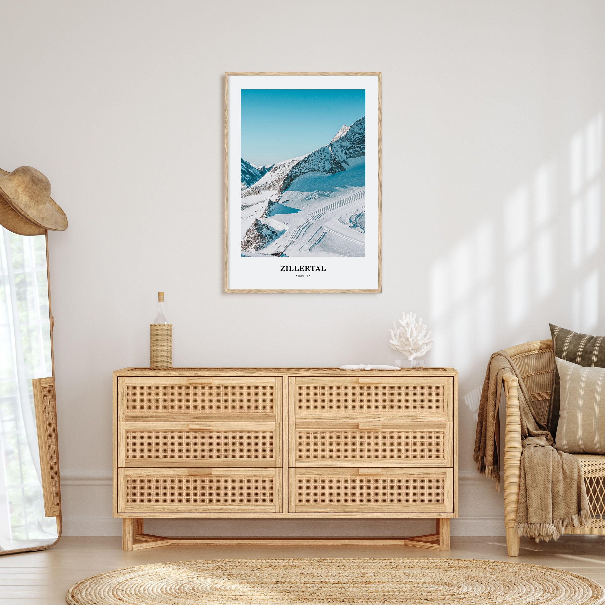 Zillertal Portrait Color Poster