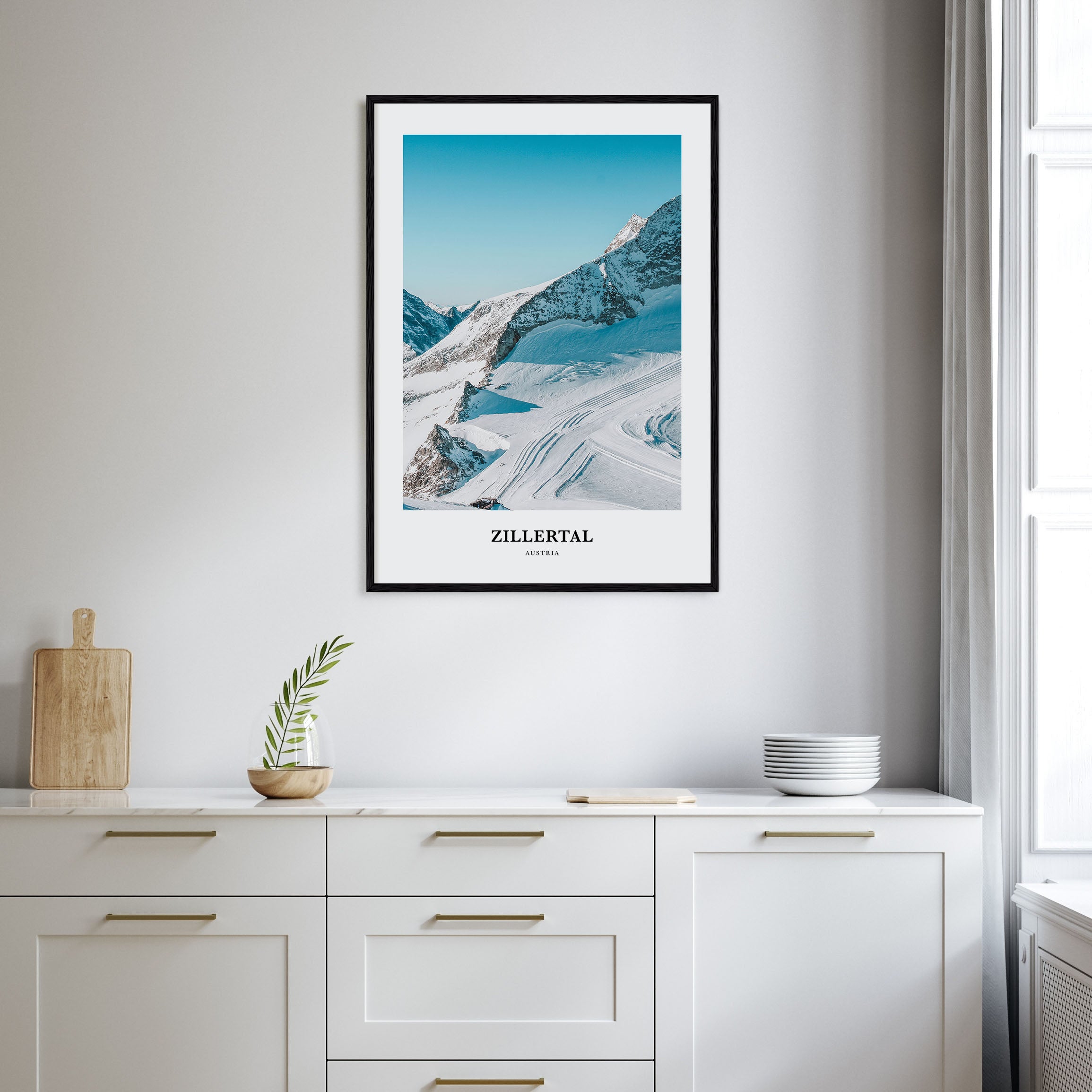 Zillertal Portrait Color Poster