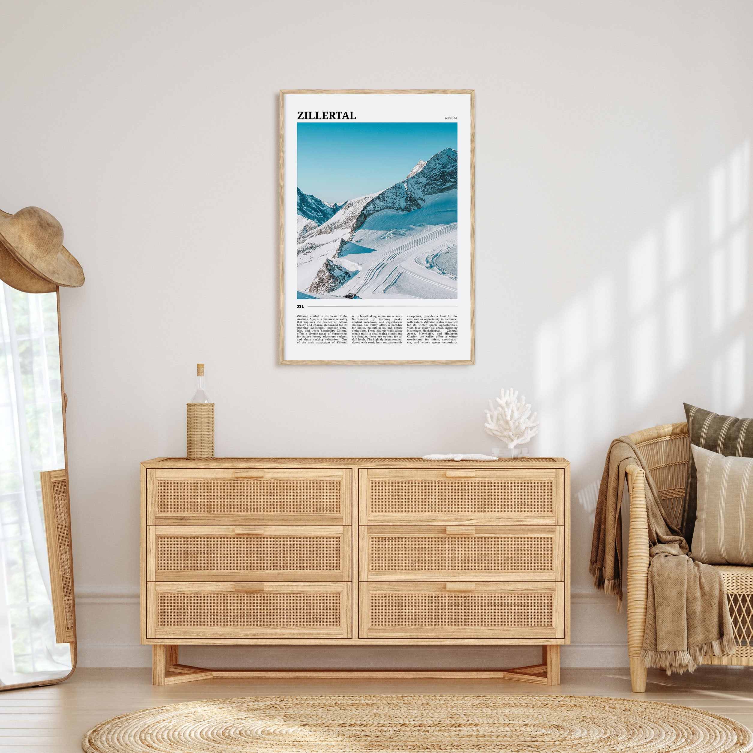Zillertal Travel Color Poster