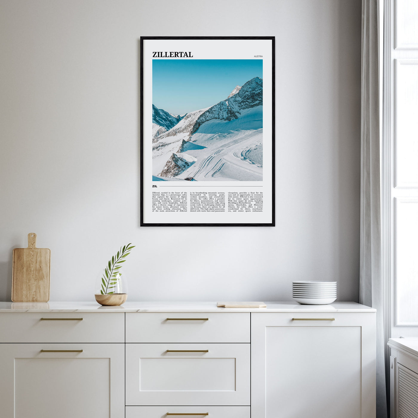 Zillertal Travel Color Poster