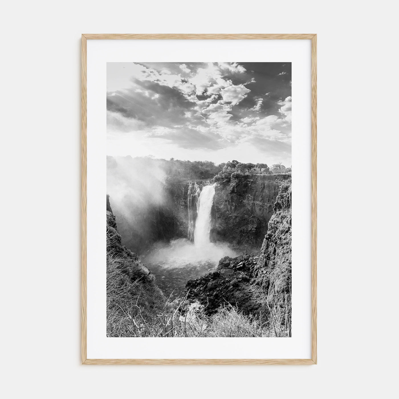 Zimbabwe Photo B&W Poster