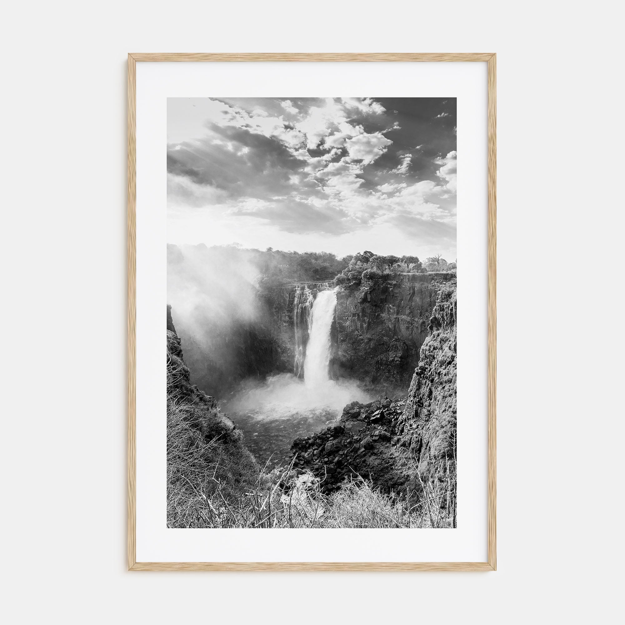 Zimbabwe Photo B&W Poster