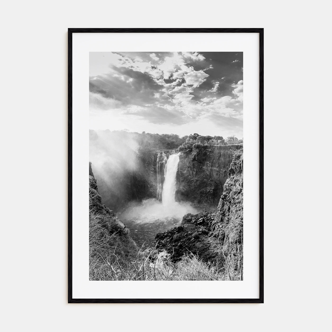 Zimbabwe Photo B&W Poster