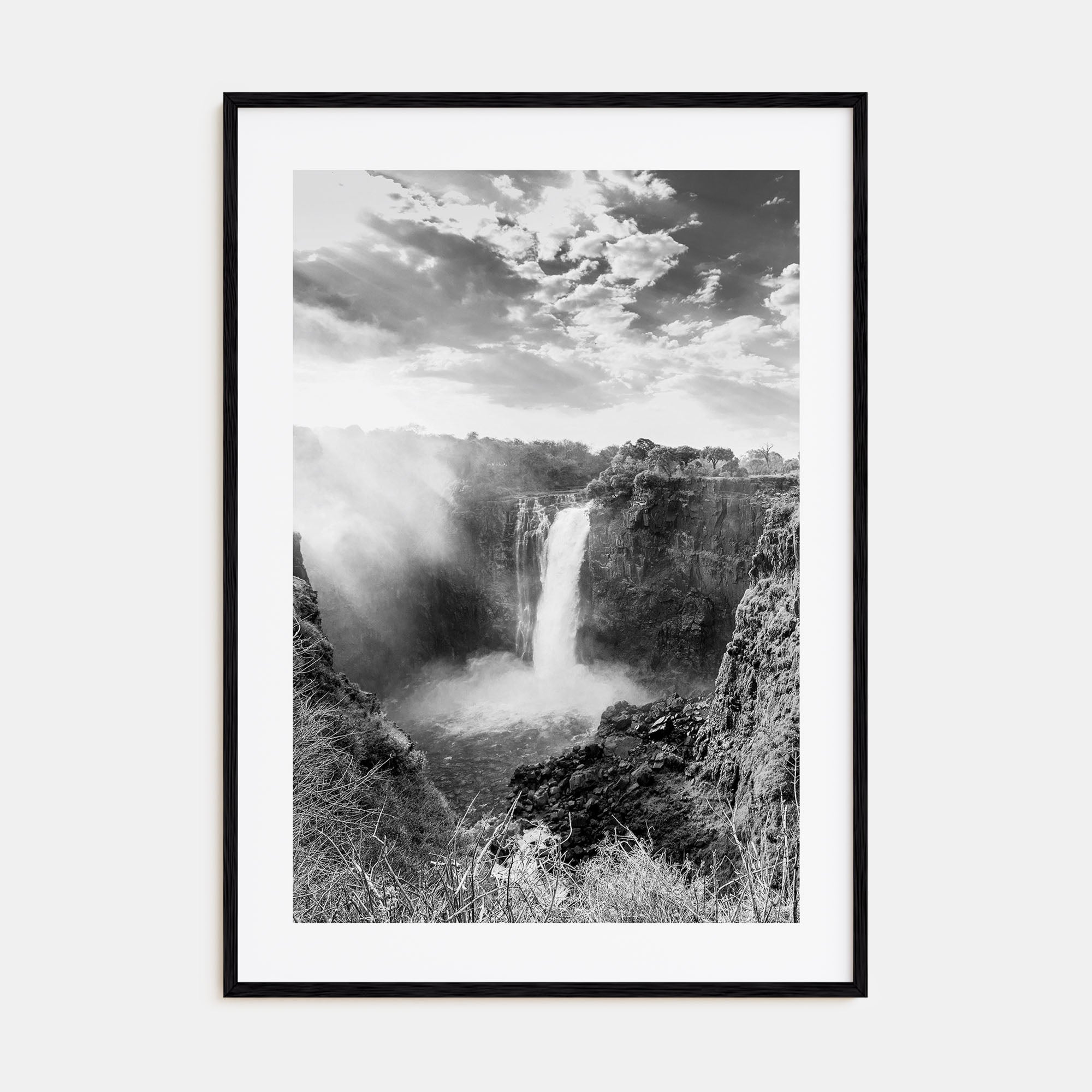 Zimbabwe Photo B&W Poster