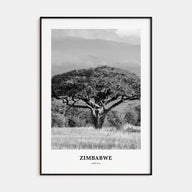 Zimbabwe Portrait B&W Poster