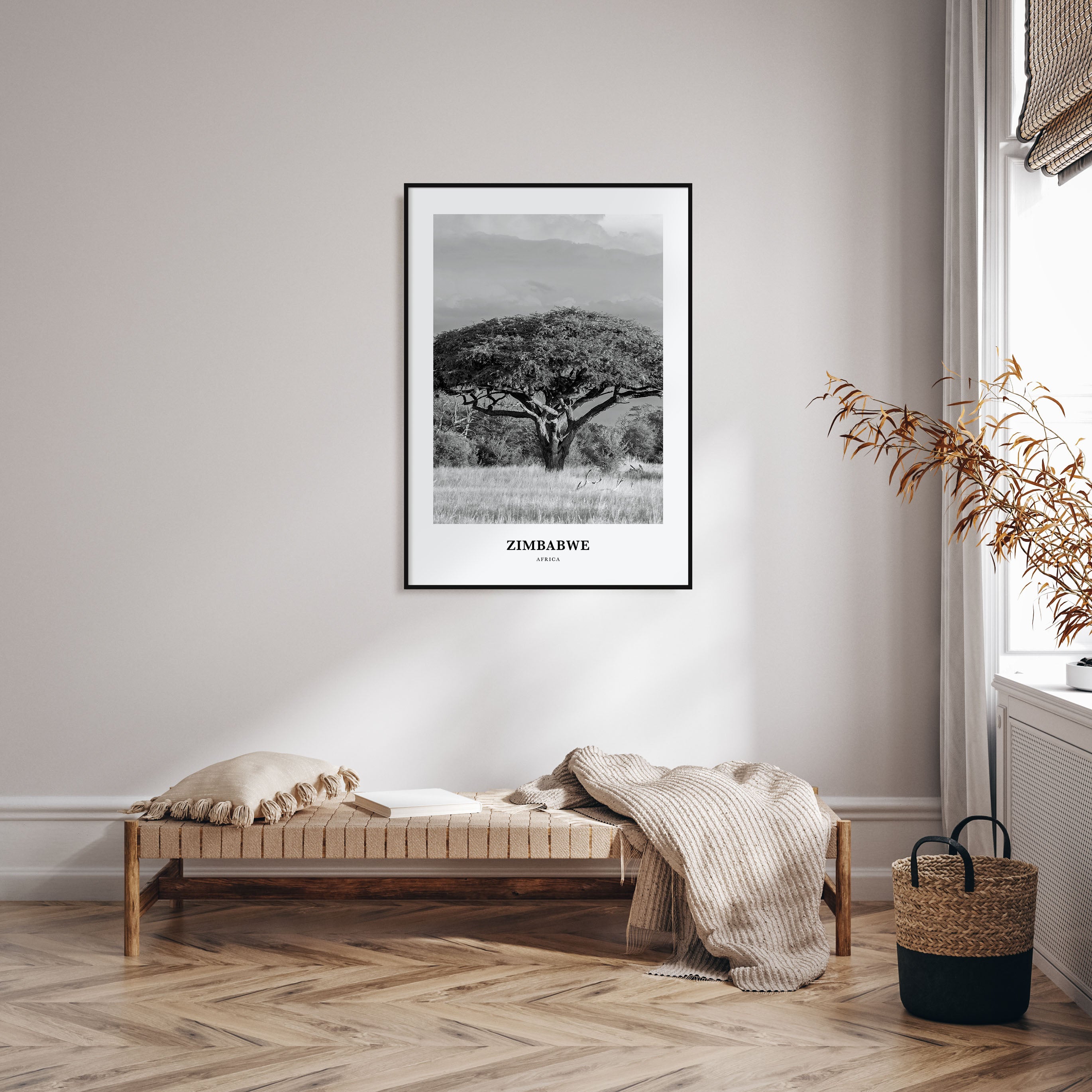 Zimbabwe Portrait B&W Poster