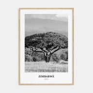Zimbabwe Portrait B&W Poster