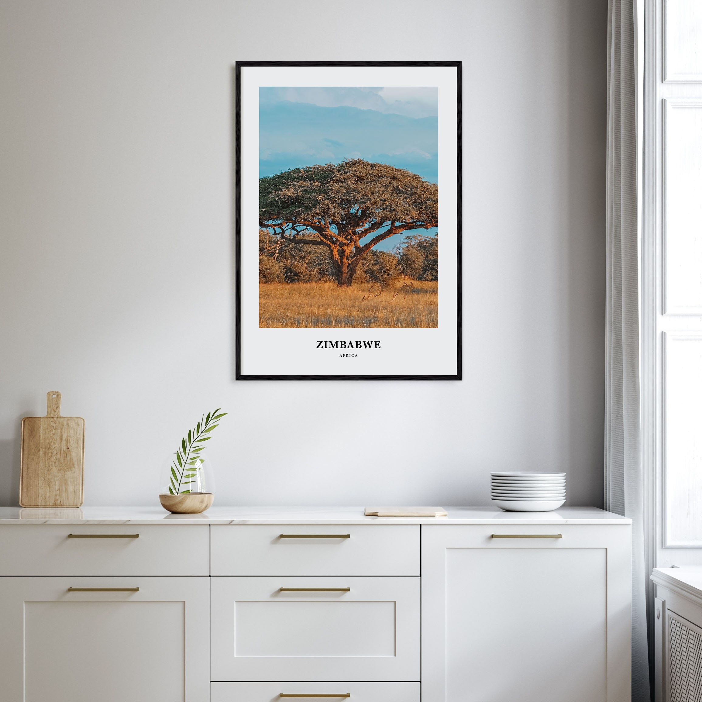 Zimbabwe Portrait Color Poster