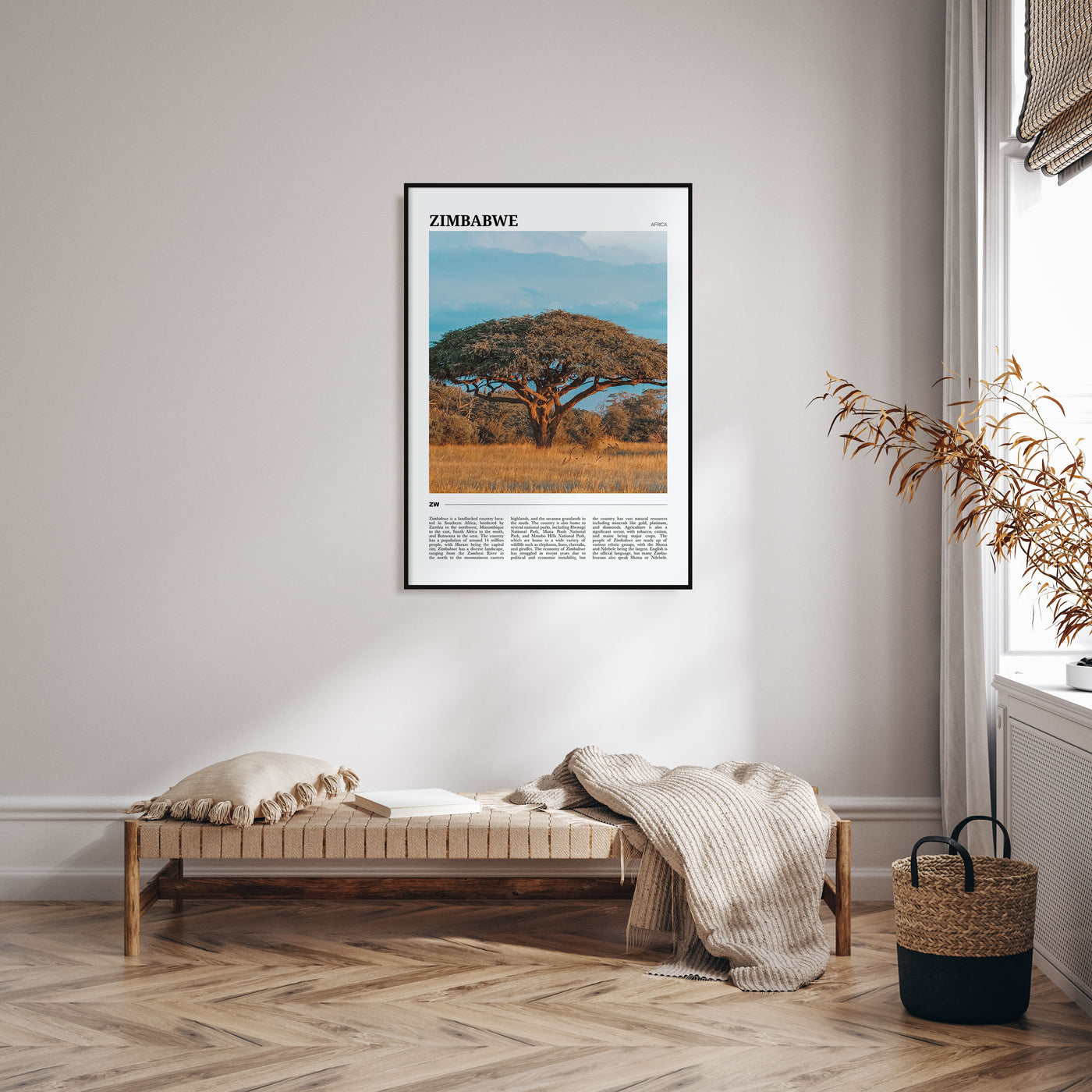 Zimbabwe Travel Color Poster