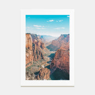 Zion National Park Photo Color Poster