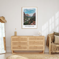 Zion National Park Portrait Color Poster