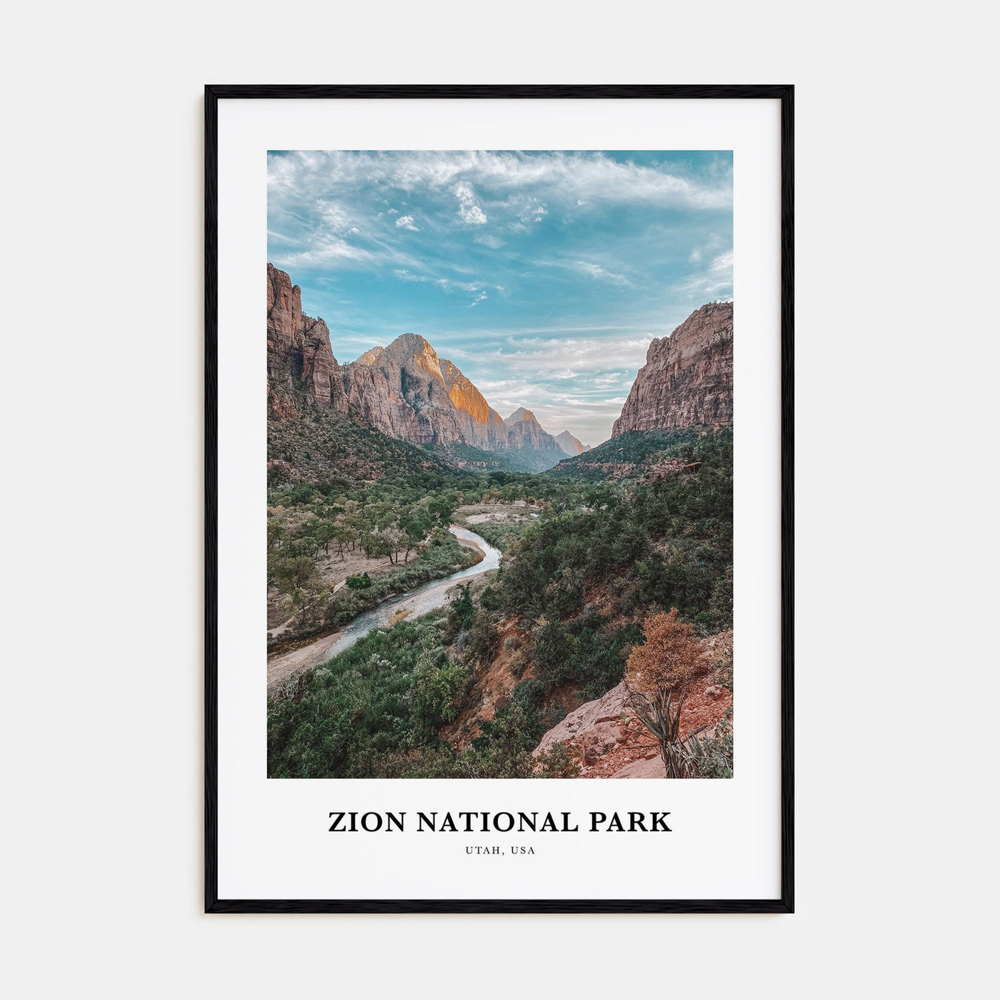 Zion National Park Portrait Color Poster