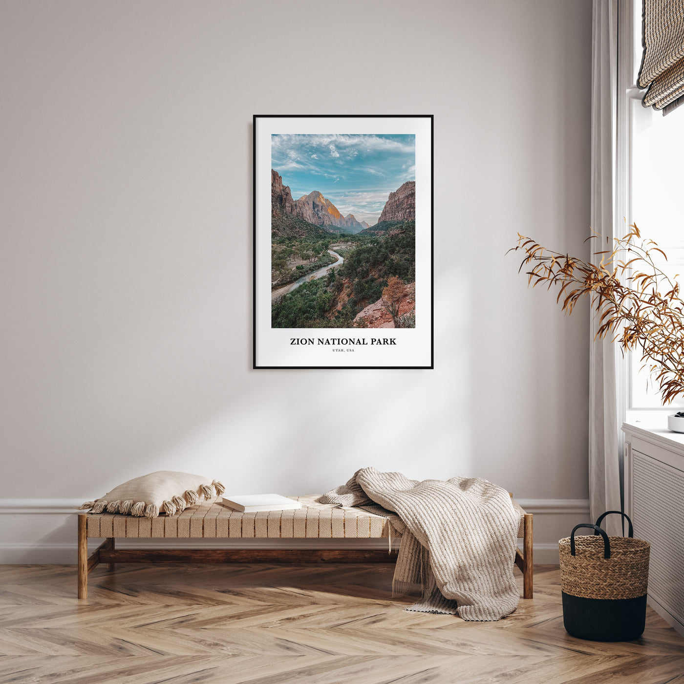 Zion National Park Portrait Color Poster