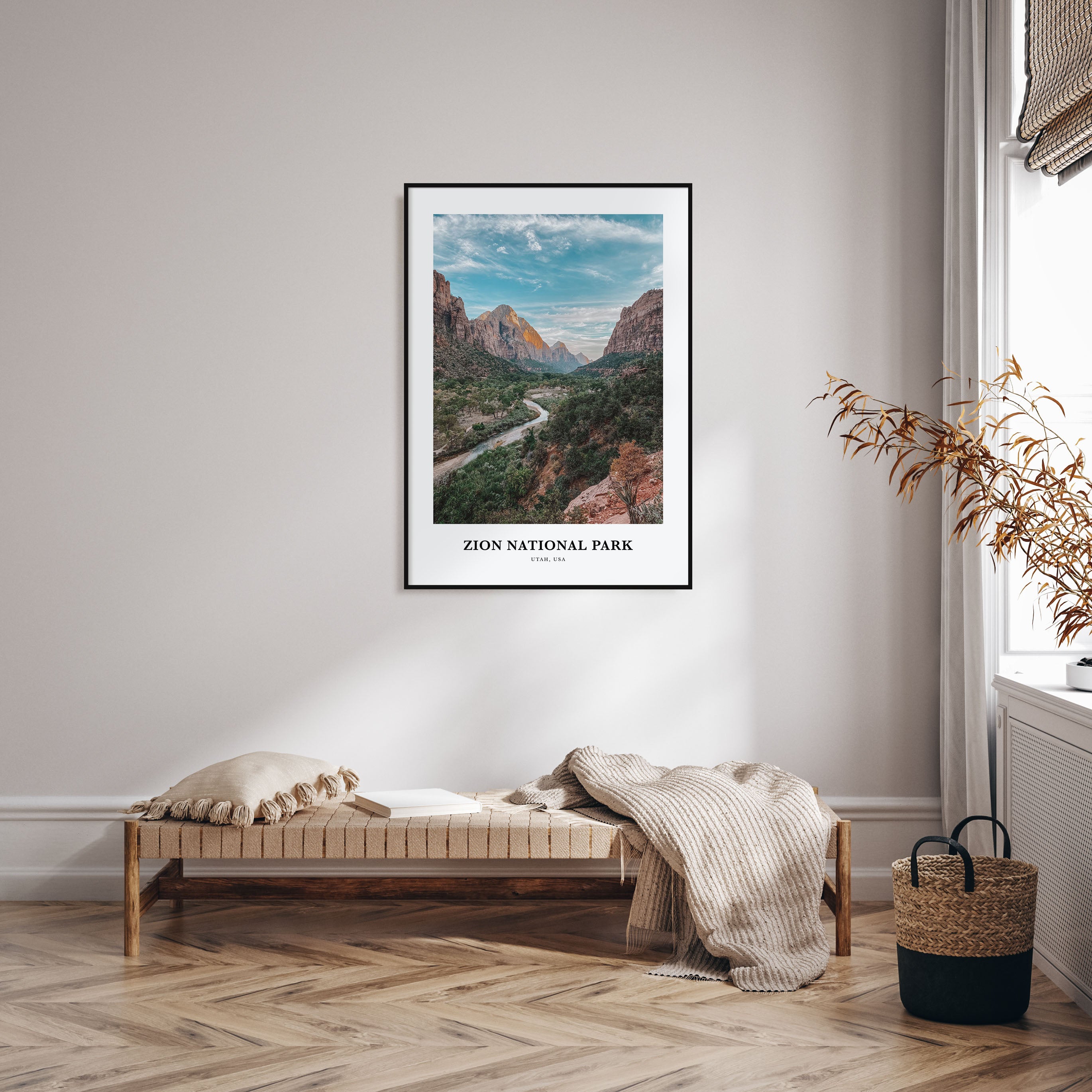 Zion National Park Portrait Color Poster