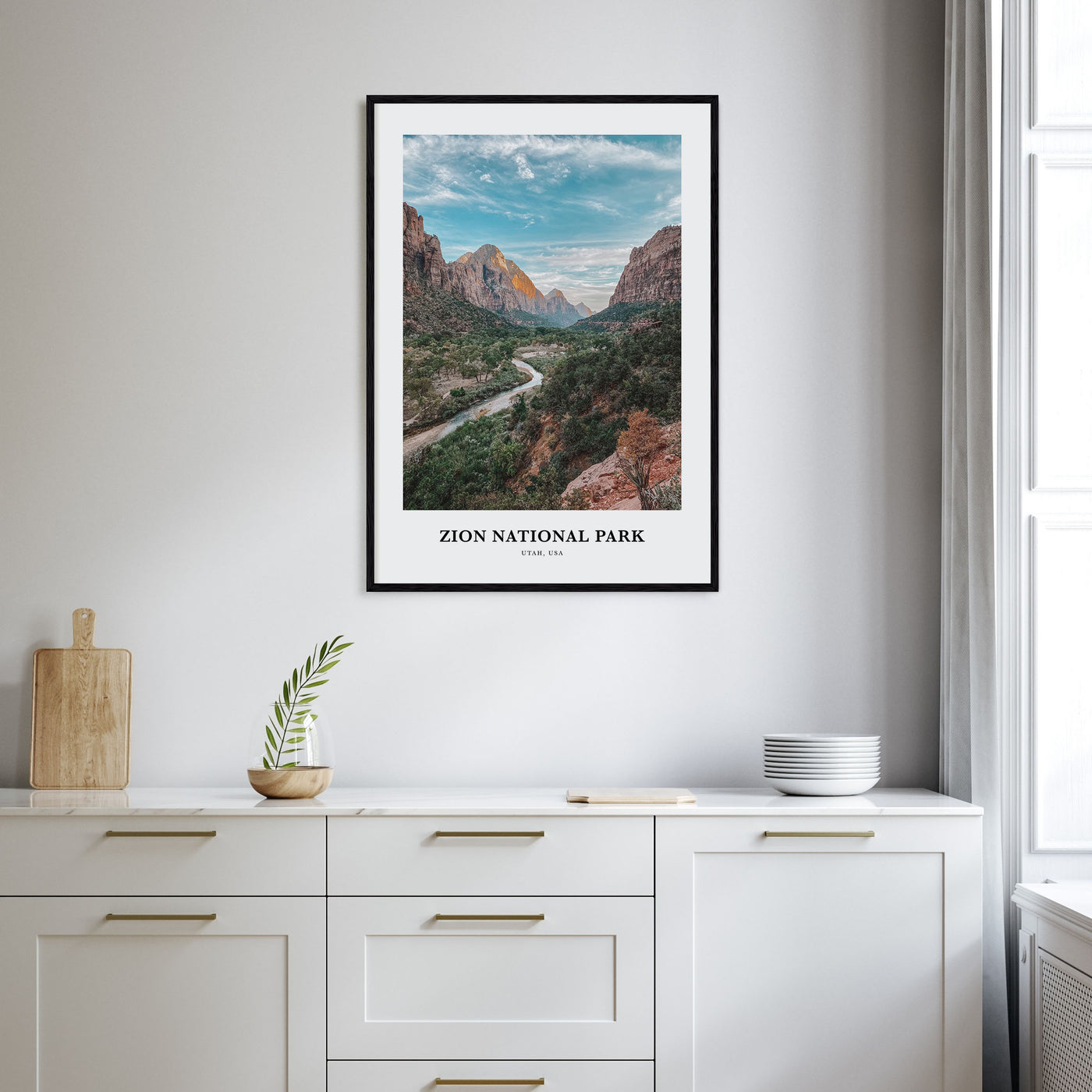 Zion National Park Portrait Color Poster