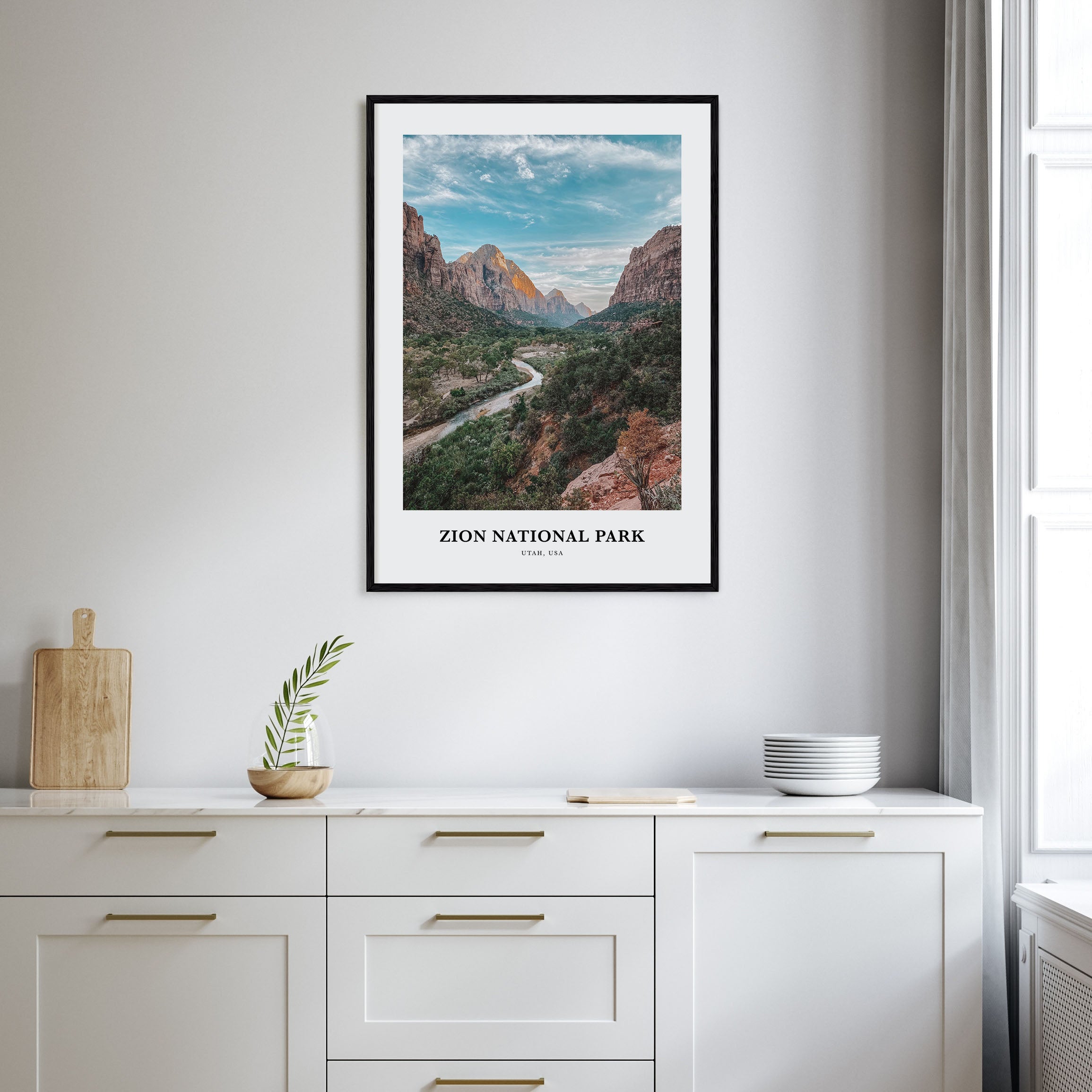 Zion National Park Portrait Color Poster