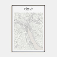 Zürich Map Portrait Poster