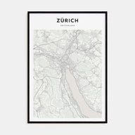 Zürich Map Portrait Poster